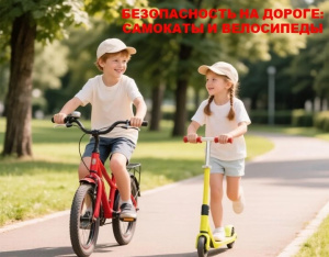 БЕЗОПАСНОСТЬ НА ДОРОГЕ: САМОКАТЫ И ВЕЛОСИПЕДЫ